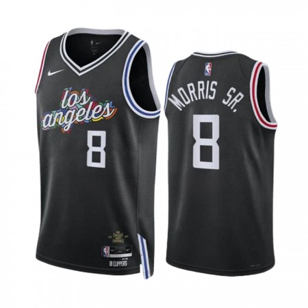Dres Los Angeles Clippers Marcus Morris SR 8 Nike 2022-23 City Edition Crno Swingman
